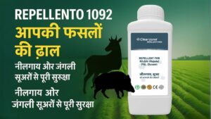 Repellento 1092 organic repellent for Nilgai and wild pigs crop protection Clearzone