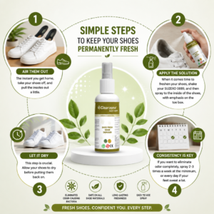 Steps to Keep Your Shoes Permanently Fresh