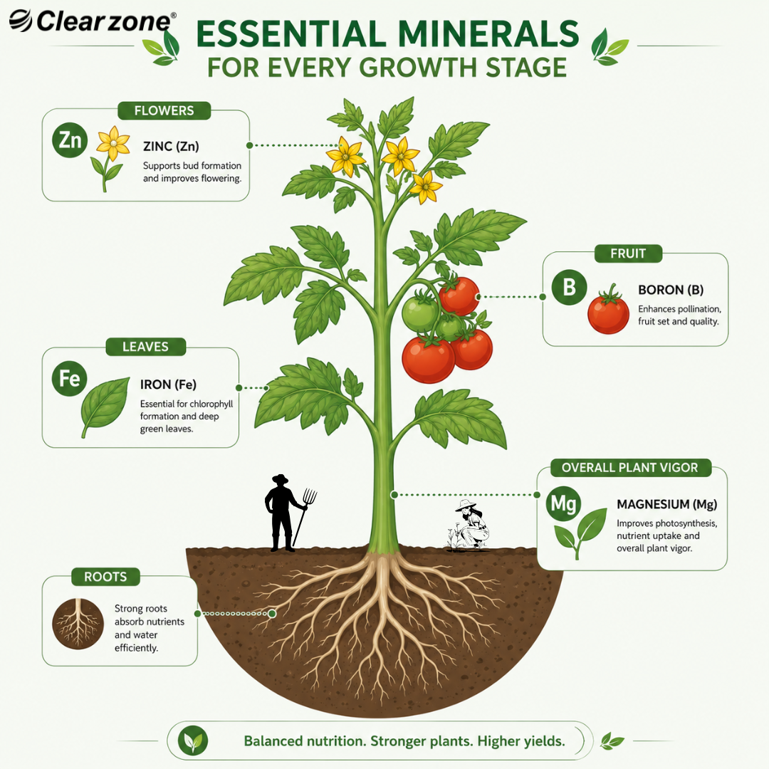 Nutrient impact on crop growth stages visual